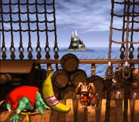une photo d'Ã©cran de Donkey Kong Country sur Nintendo Super Nes